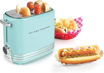 Nostalgia Pop-up 2 Buns retro hot dog toaster